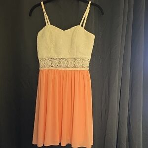 A. Byer Ivory Lace Top